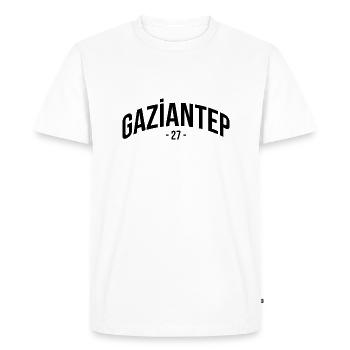 Gaziantep 27 Turkey Turkiye Gift Holiday Antep - Men's Premium Organic T-Shirt - white - Front - Nico (187cm)