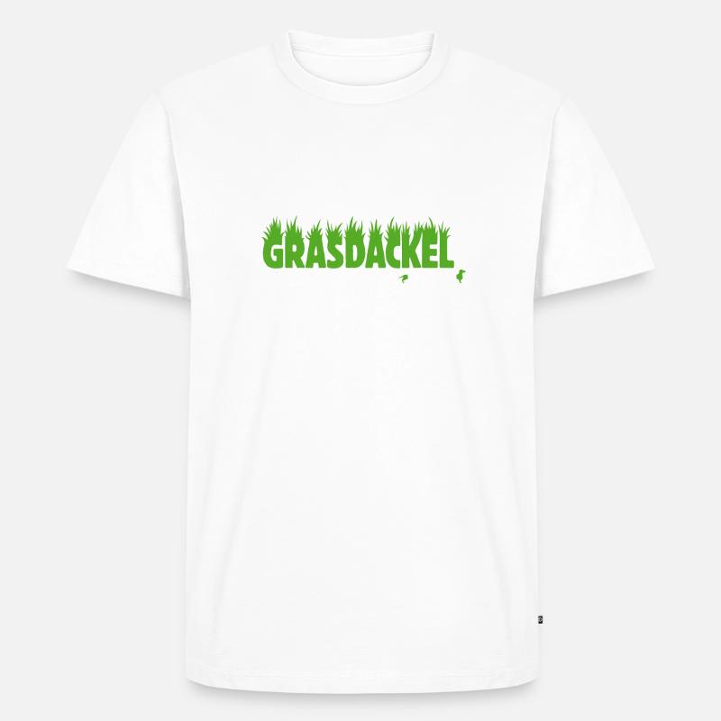 Dodokay - Grasdackel ® - Männer Premium Bio T-Shirt - Weiß