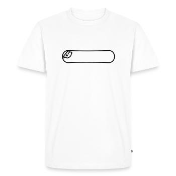 Snow boarder - Men's Premium Organic T-Shirt - white - Front - Nico (187cm)