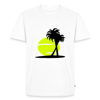 Island Paradise - Le Paradis, le soleil, les - T-shirt Premium bio Homme - blanc - Devant - Nico (187cm)