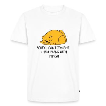 2541614 129996413 cat - Men's Premium Organic T-Shirt - white - Front - Nico (187cm)