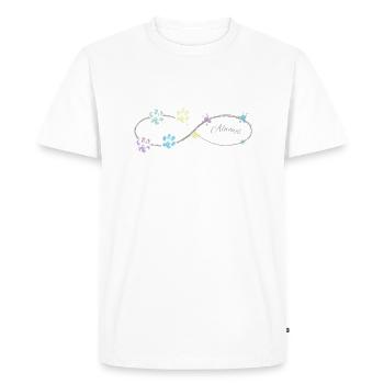 Pattes de chien d'amour animal - T-shirt Premium bio Homme - blanc - Devant - Nico (187cm)