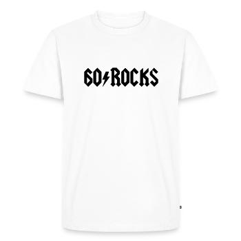 60 - Men's Premium Organic T-Shirt - white - Front - Nico (187cm)