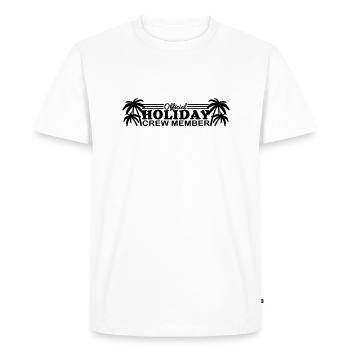 holiday_crew_member_f1 - T-shirt Premium bio Homme - blanc - Devant - Nico (187cm)