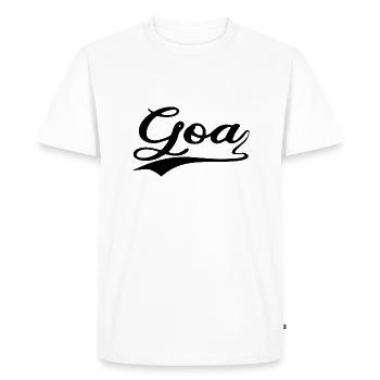Goa Psytrance Festival Shirt - T-shirt Premium bio Homme - blanc - Devant - Nico (187cm)