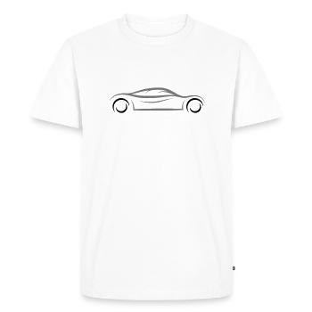 voiture de sport cool car logo mobile fuehrerschein fahr - T-shirt Premium bio Homme - blanc - Devant - Nico (187cm)