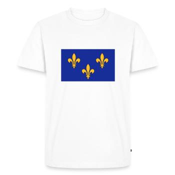 Île de France - T-shirt Premium bio Homme - blanc - Devant - Nico (187cm)