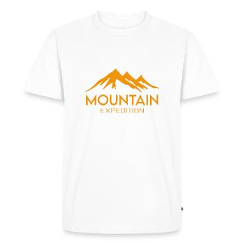Expédition - T-shirt Premium bio Homme - blanc - Devant - Nico (187cm)