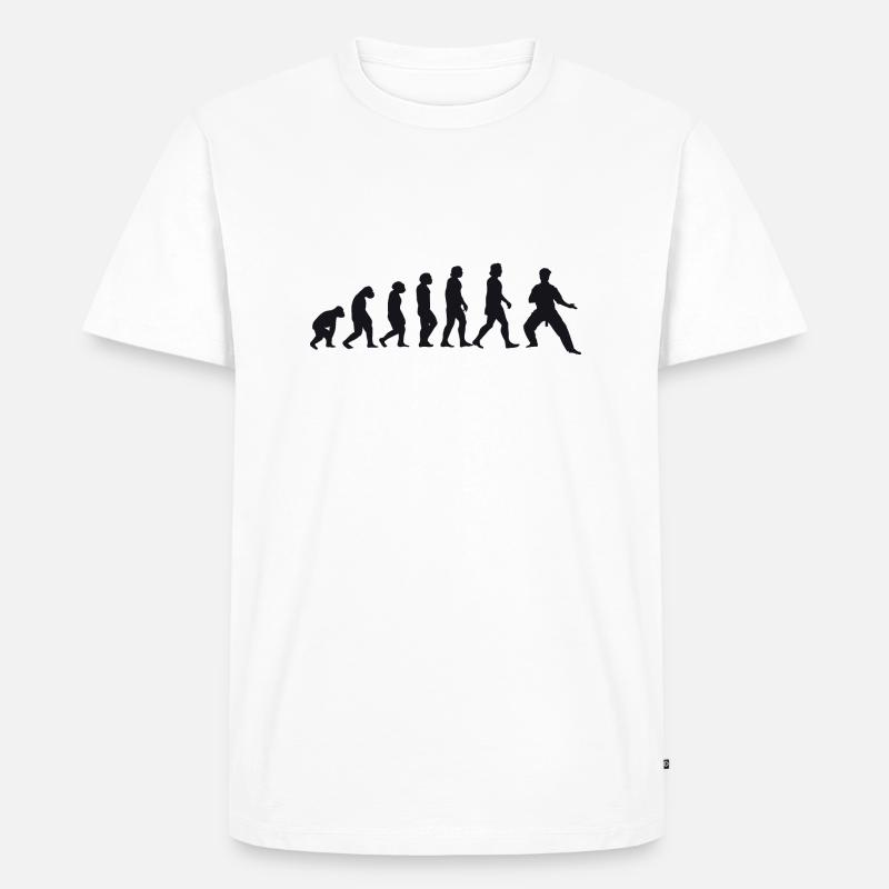 Évolution du karaté - T-shirt Premium bio Homme - blanc