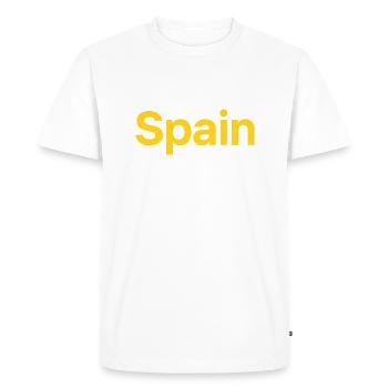 Espagne - T-shirt Premium bio Homme - blanc - Devant - Nico (187cm)