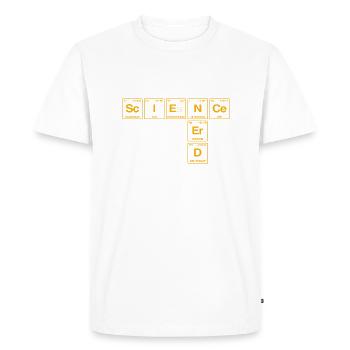 Drôle de dicton pour les chercheurs et les nerds - T-shirt Premium bio Homme - blanc - Devant - Nico (187cm)
