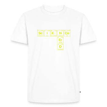 Drôle de dicton pour les chercheurs et les nerds - T-shirt Premium bio Homme - blanc - Devant - Nico (187cm)