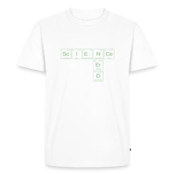 Drôle de dicton pour les chercheurs et les nerds - T-shirt Premium bio Homme - blanc - Devant - Nico (187cm)