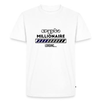 Bitcoin Trading Crypto Stocks - Men's Premium Organic T-Shirt - white - Front - Nico (187cm)