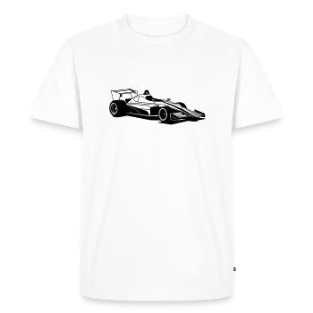 voiture de sport, - T-shirt Premium bio Homme - blanc - Devant - Nico (187cm)