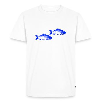 Pisces - Men's Premium Organic T-Shirt - white - Front - Nico (187cm)