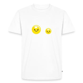 Fried eggs - Men's Premium Organic T-Shirt - white - Front - Nico (187cm)
