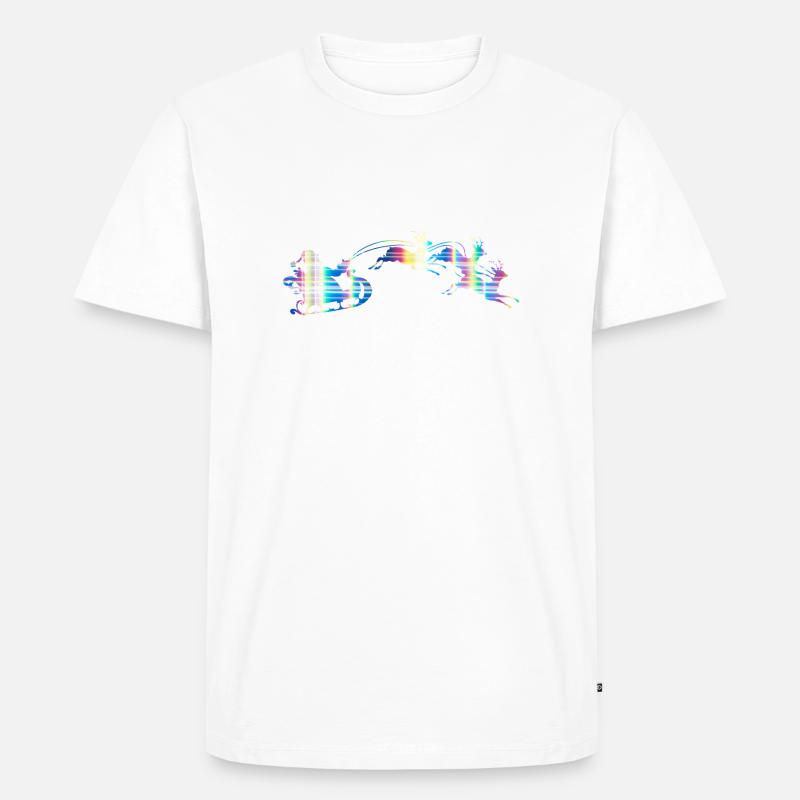 Weihnachtsmann-Schlitten - Männer Premium Bio T-Shirt - Weiß