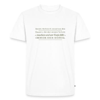Farmer Farmer - Men's Premium Organic T-Shirt - white - Front - Nico (187cm)