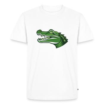 Paul le crocodile - T-shirt Premium bio Homme - blanc - Devant - Nico (187cm)
