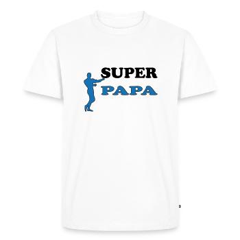 DAD - Men's Premium Organic T-Shirt - white - Front - Nico (187cm)