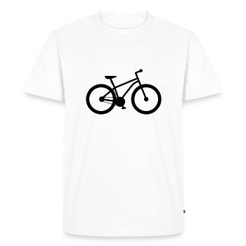 Fahrrad Bike - T-shirt Premium bio Homme - blanc - Devant - Nico (187cm)