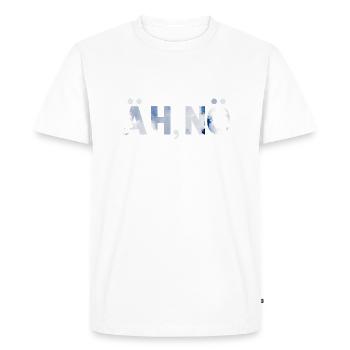 Uh, nope. Uh nope. Simply no. Nothing. No. - Men's Premium Organic T-Shirt - white - Front - Nico (187cm)