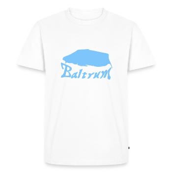 Baltrum Tattoo - Men's Premium Organic T-Shirt - white - Front - Nico (187cm)