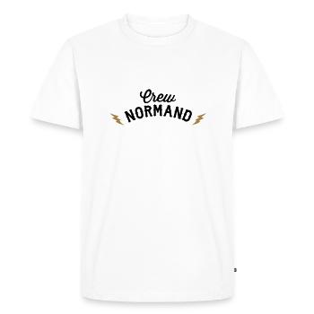United Normandy - T-shirt Premium bio Homme - blanc - Devant - Nico (187cm)