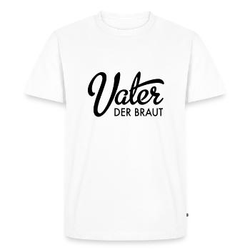 Père de la mariée - T-shirt Premium bio Homme - blanc - Devant - Nico (187cm)