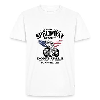 Speedway - T-shirt Premium bio Homme - blanc - Devant - Nico (187cm)