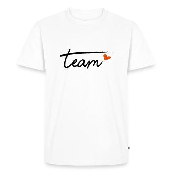 Equipe - T-shirt Premium bio Homme - blanc - Devant - Nico (187cm)