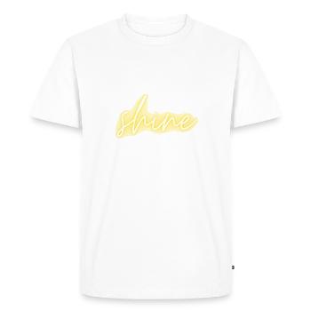 shine - T-shirt Premium bio Homme - blanc - Devant - Nico (187cm)