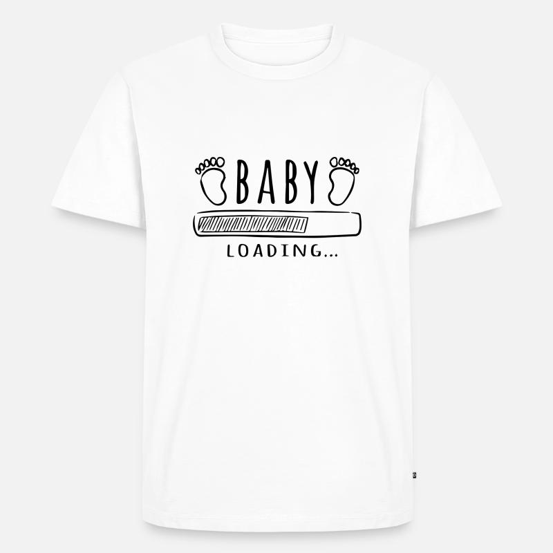 Baby Loading - Männer Premium Bio T-Shirt - Weiß
