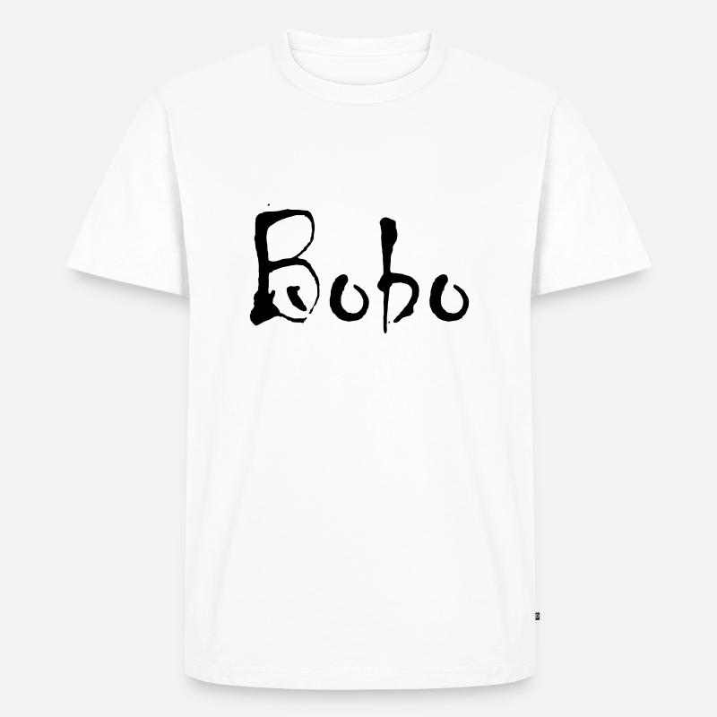 bobo - Männer Premium Bio T-Shirt - Weiß
