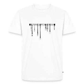 Drop Game Paused - Men's Premium Organic T-Shirt - white - Front - Nico (187cm)