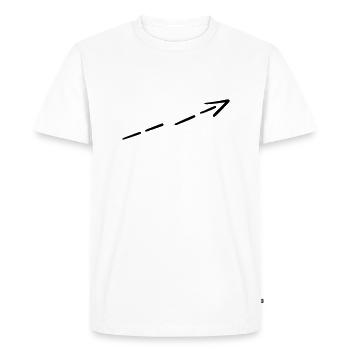 Arrow Symbol 03 Artboard 3 - Men's Premium Organic T-Shirt - white - Front - Nico (187cm)