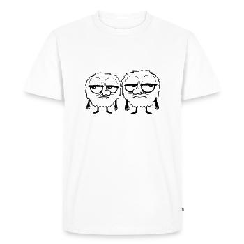 L’équipe 2 Monsters agacé - T-shirt Premium bio Homme - blanc - Devant - Nico (187cm)