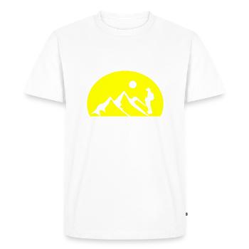 escalade - T-shirt Premium bio Homme - blanc - Devant - Nico (187cm)