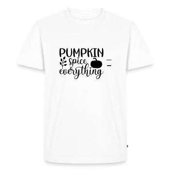 24 pumpkin spice everything - Men's Premium Organic T-Shirt - white - Front - Nico (187cm)