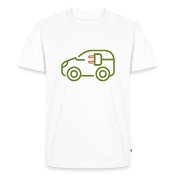 e car electric car green electric e car - Men's Premium Organic T-Shirt - white - Front - Nico (187cm)