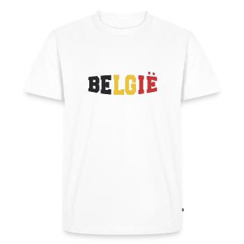 Équipe de Belgique de football - Belgique - Belgie - T-shirt Premium bio Homme - blanc - Devant - Nico (187cm)