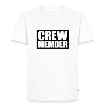Crew Member - Men's Premium Organic T-Shirt - white - Front - Nico (187cm)