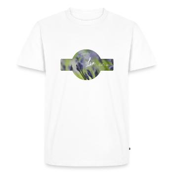 Lia Anniversaire Lia - T-shirt Premium bio Homme - blanc - Devant - Nico (187cm)