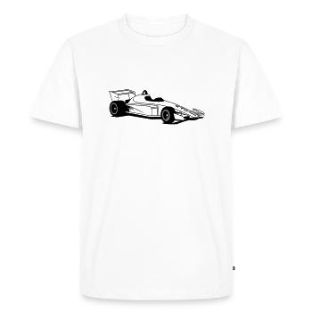 voiture de sport - T-shirt Premium bio Homme - blanc - Devant - Nico (187cm)