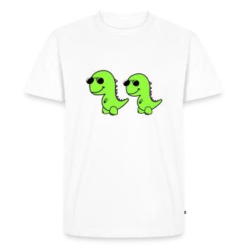 Cool Dinos - Men's Premium Organic T-Shirt - white - Front - Nico (187cm)