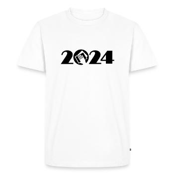 Spring cleaning 2024, spring cleaning 2024 - Men's Premium Organic T-Shirt - white - Front - Nico (187cm)