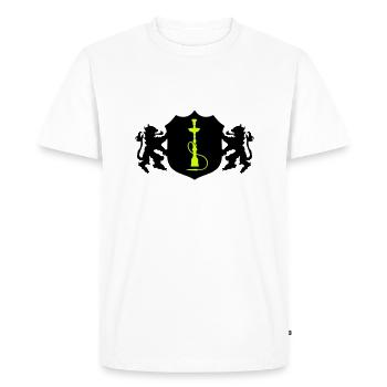 Armoiries symbole narguilé - T-shirt Premium bio Homme - blanc - Devant - Nico (187cm)