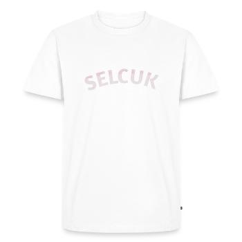 Izmir texte de vacances - T-shirt Premium bio Homme - blanc - Devant - Nico (187cm)