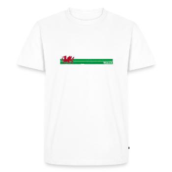 Wrexham Wales Pride - Men's Premium Organic T-Shirt - white - Front - Nico (187cm)